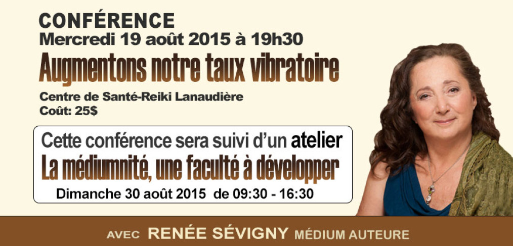 conférence Augmentons notre taux vibratoire