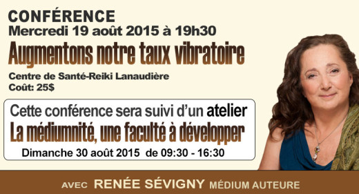 conférence Augmentons notre taux vibratoire